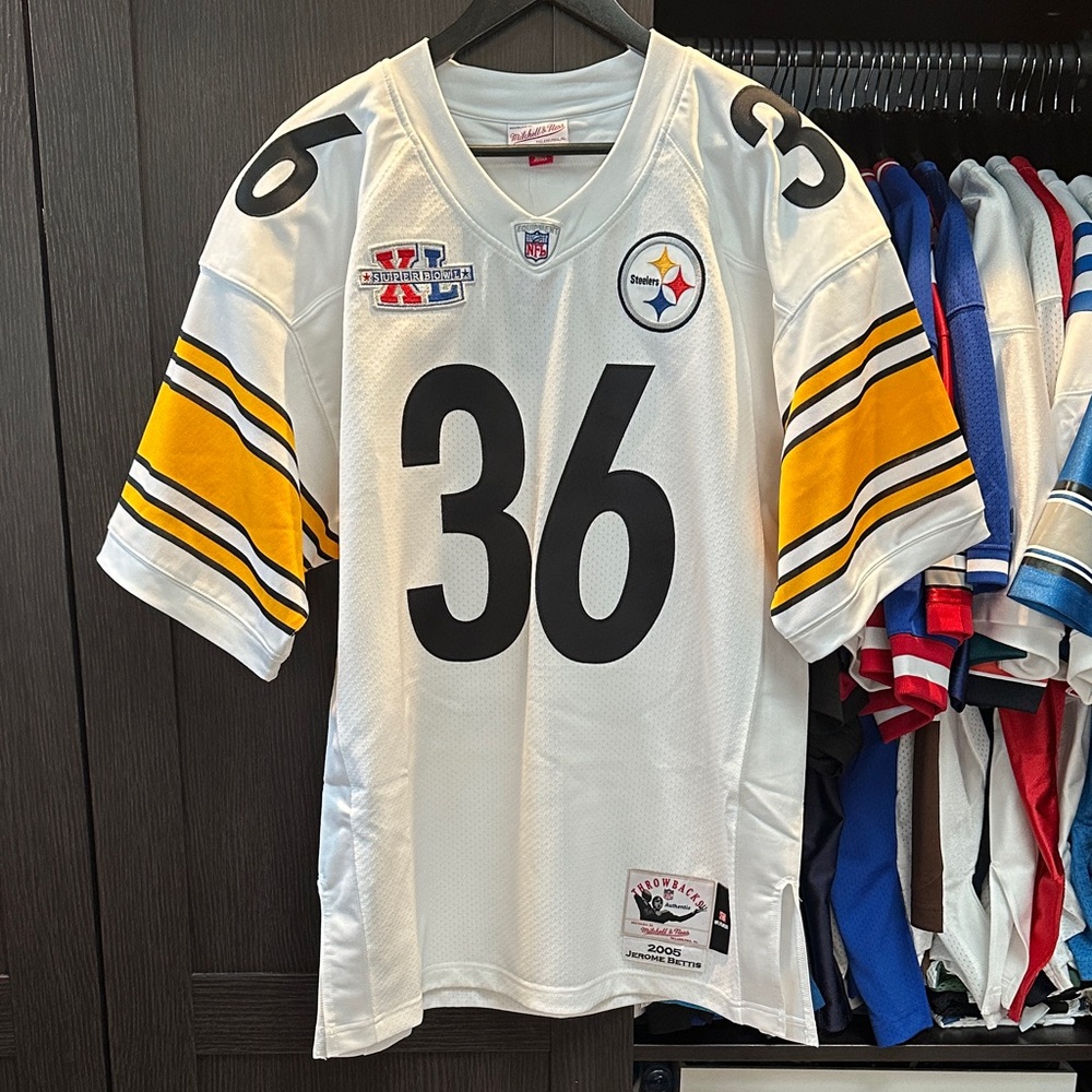Jerome Bettis Pittsburgh Steelers 2005 Mitchell & Ness Authentic Jersey - White